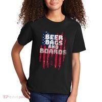 Cornhole Beer Bags And Boards Kids T-Shirt thumb 2
