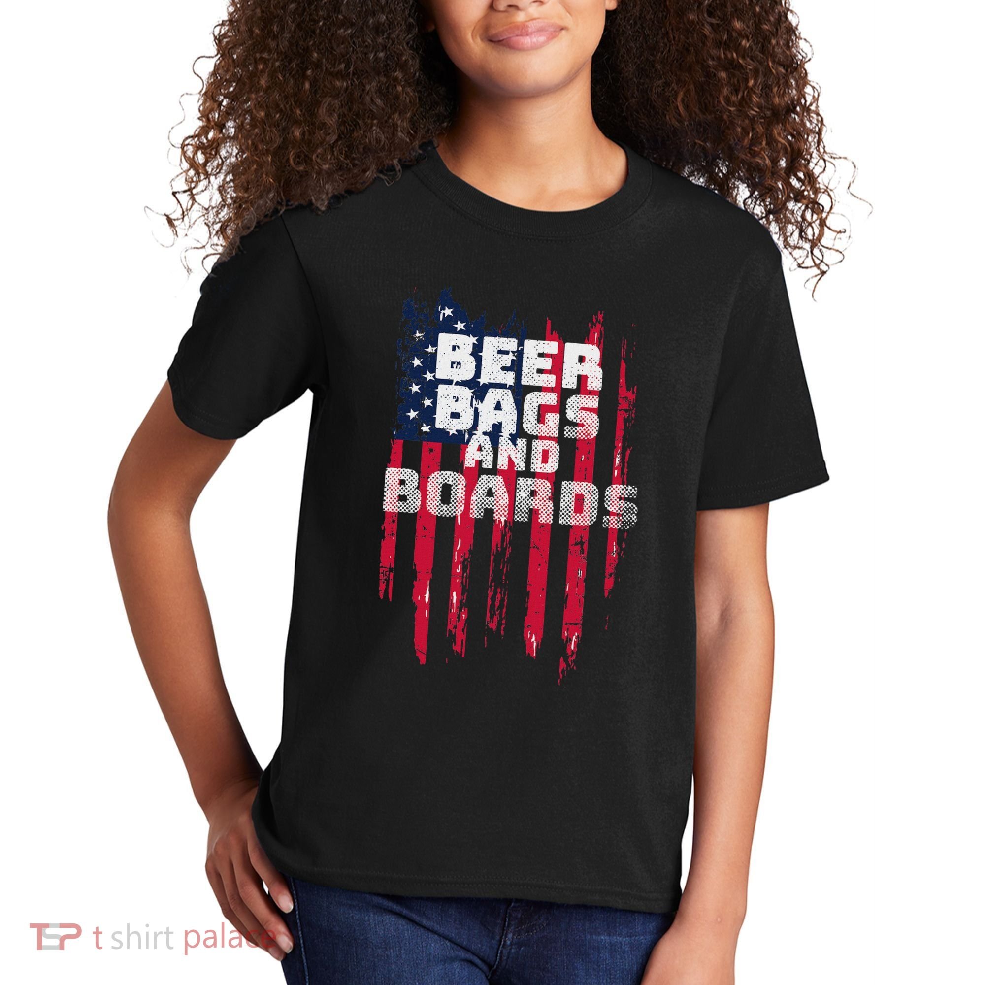 Cornhole Beer Bags And Boards Kids T-Shirt