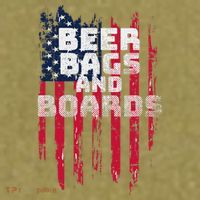 Cornhole Beer Bags And Boards Garment-Dyed Women's Muscle Tee thumb 6