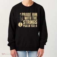 Cool Banjo Bluegrass Music Art Worship Leader Women's Sweatshirt thumb 0