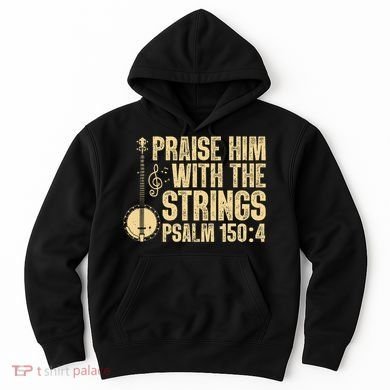 Cool Banjo Bluegrass Music Art Worship Leader Hoodie