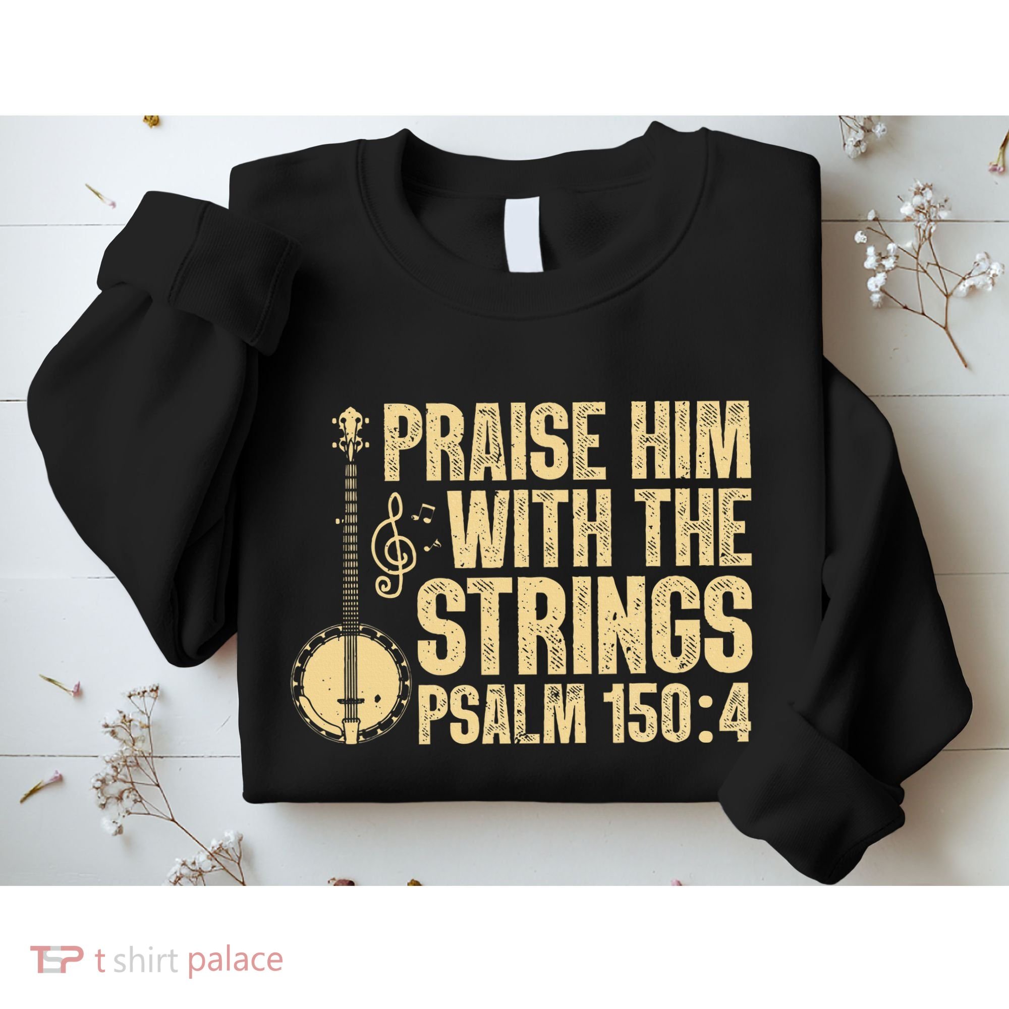 Cool Banjo Bluegrass Music Art Worship Leader Sweatshirt