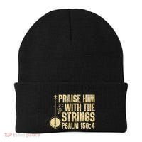 Cool Banjo Bluegrass Music Art Worship Leader Beanie thumb 0