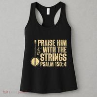 Cool Banjo Bluegrass Music Art Worship Leader Women's Tank Top thumb 3