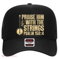 Cool Banjo Bluegrass Music Art Worship Leader Hat thumb 0