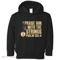 Cool Banjo Bluegrass Music Art Worship Leader Toddler Hoodie thumb 0