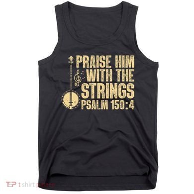Cool Banjo Bluegrass Music Art Worship Leader Tank Top