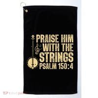 Cool Banjo Bluegrass Music Art Worship Leader Golf Towel thumb 0