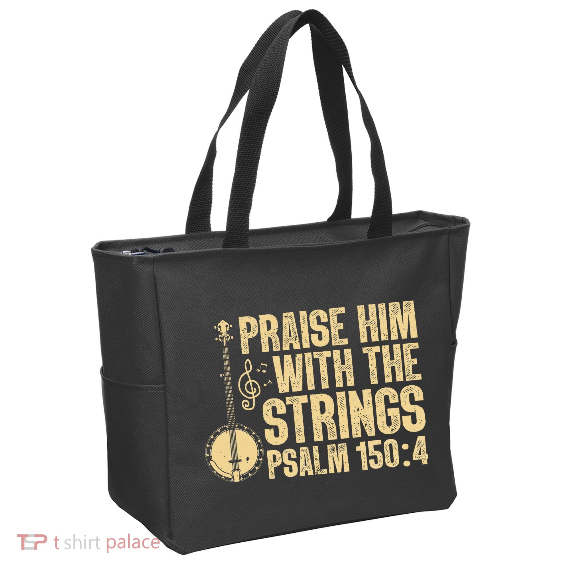 Cool Banjo Bluegrass Music Art Worship Leader Tote Bag