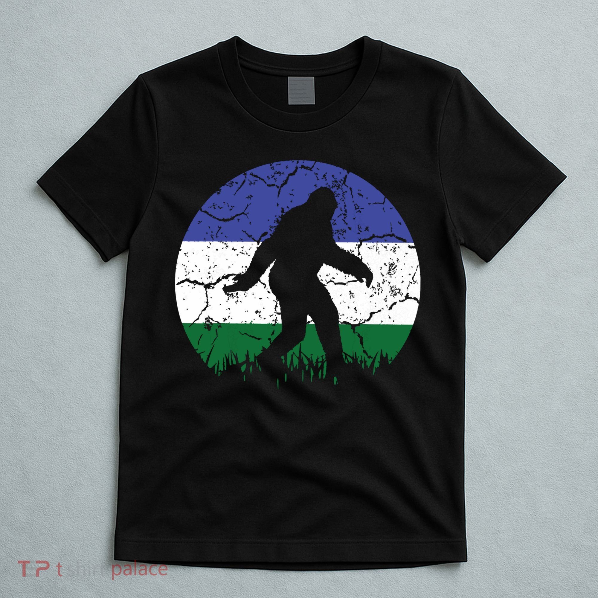 Cascadia Bioregion Bigfoot Flag Independence Vintage T-Shirt