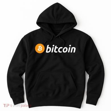 Cryptocurrency Blockchain Bitcoin Logo Crypto Bitcoin Orange Hoodie