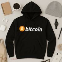 Cryptocurrency Blockchain Bitcoin Logo Crypto Bitcoin Orange Hoodie thumb 3