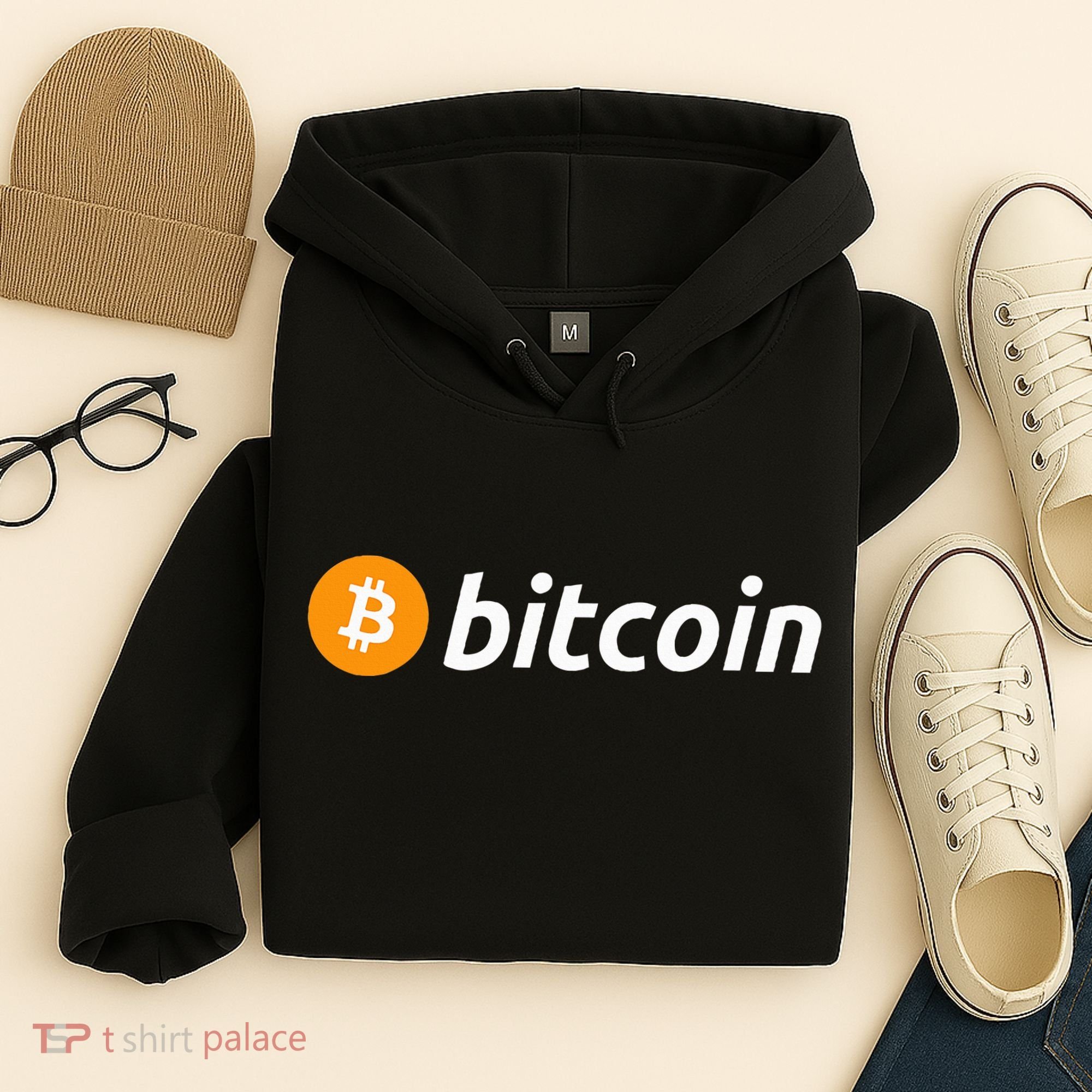 Cryptocurrency Blockchain Bitcoin Logo Crypto Bitcoin Orange Hoodie
