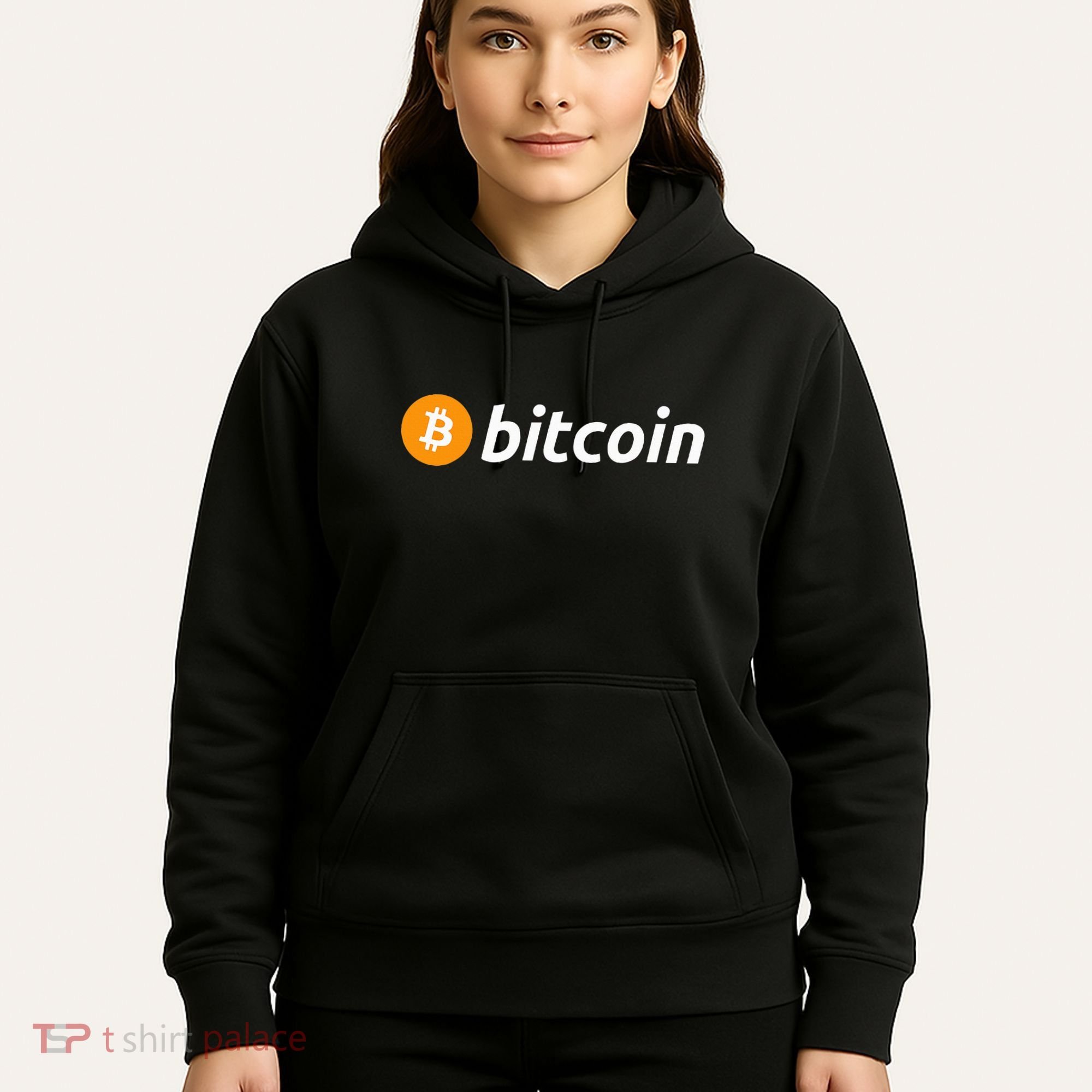 Cryptocurrency Blockchain Bitcoin Logo Crypto Bitcoin Orange Hoodie