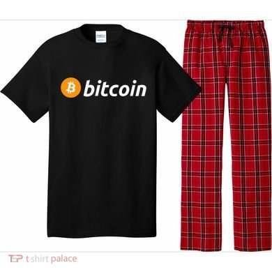 Cryptocurrency Blockchain Bitcoin Logo Crypto Bitcoin Orange Pajama Set