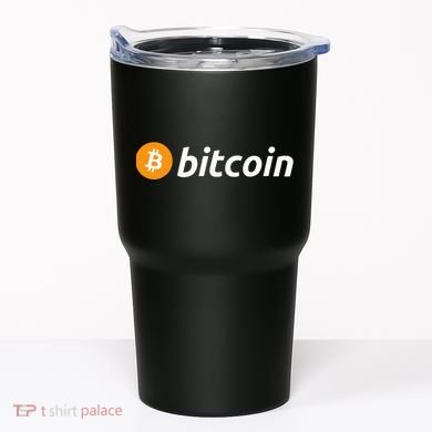 Cryptocurrency Blockchain Bitcoin Logo Crypto Bitcoin Orange Tumbler