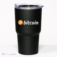 Cryptocurrency Blockchain Bitcoin Logo Crypto Bitcoin Orange Tumbler thumb 0