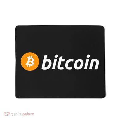 Cryptocurrency Blockchain Bitcoin Logo Crypto Bitcoin Orange Mousepad