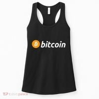 Cryptocurrency Blockchain Bitcoin Logo Crypto Bitcoin Orange Women's Tank Top thumb 0