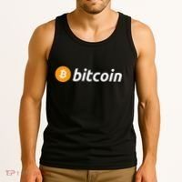 Cryptocurrency Blockchain Bitcoin Logo Crypto Bitcoin Orange Tank Top thumb 3