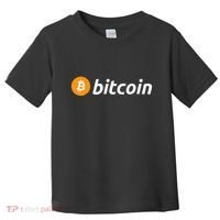 Cryptocurrency Blockchain Bitcoin Logo Crypto Bitcoin Orange Toddler T-Shirt thumb 0