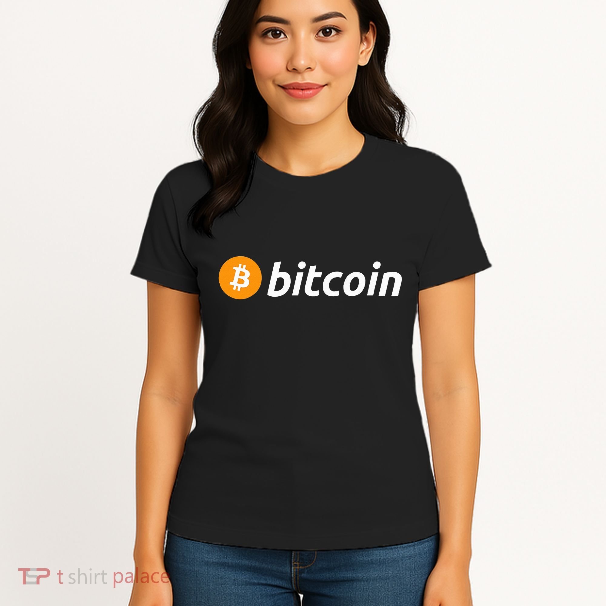 Cryptocurrency Blockchain Bitcoin Logo Crypto Bitcoin Orange Women's T-Shirt