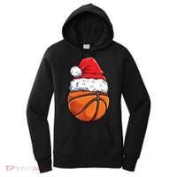 Christmas Basketball Ball Santa Hat Xmas Boys Sport Women's Hoodie thumb 0