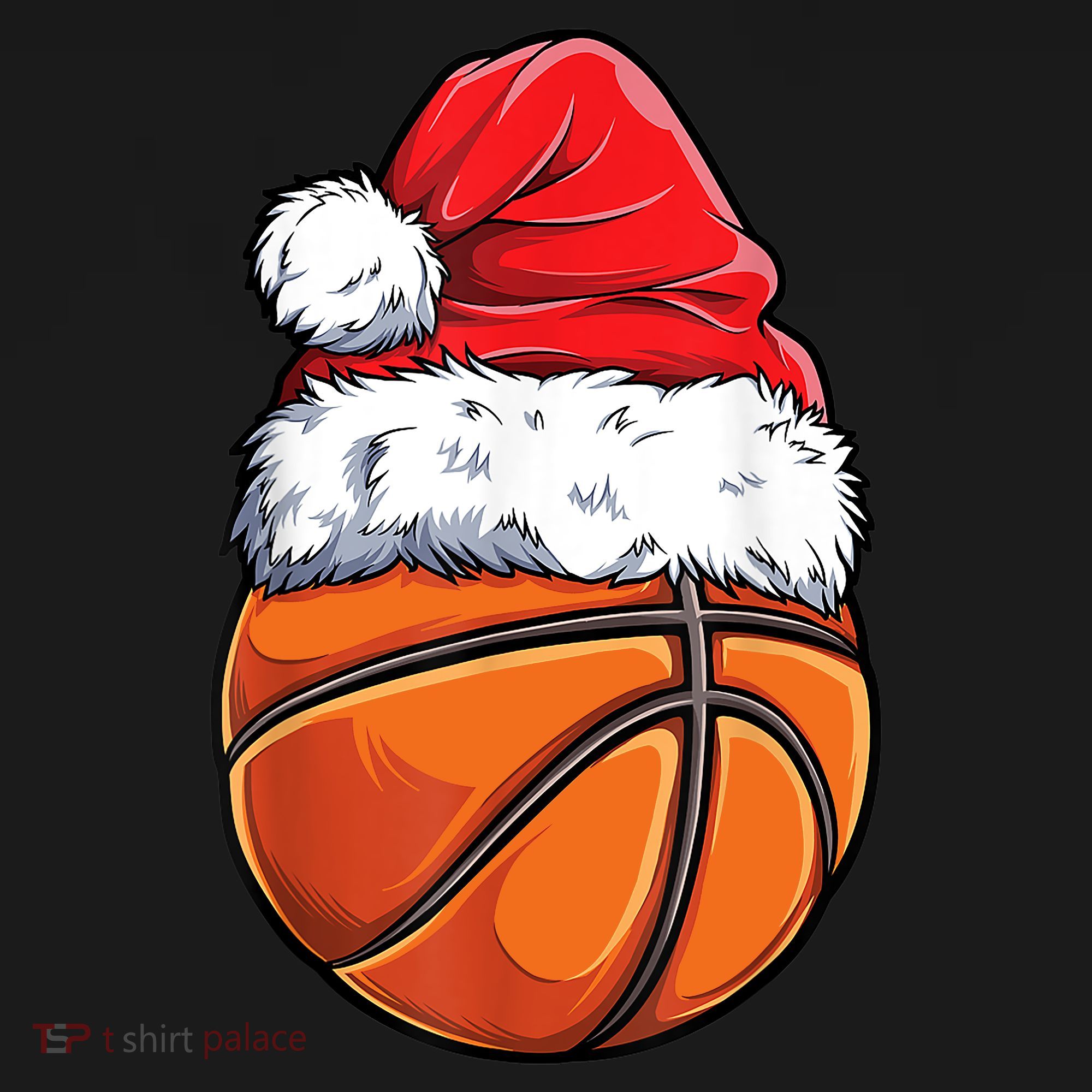 Christmas Basketball Ball Santa Hat Xmas Boys Sport Women's Tank Top