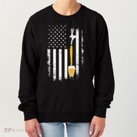 Craft Beer Brewing Usa Us American Flag Craft Women's Sweatshirt thumb 0