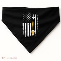 Craft Beer Brewing Usa Us American Flag Craft USA-Made Doggie Bandana thumb 0