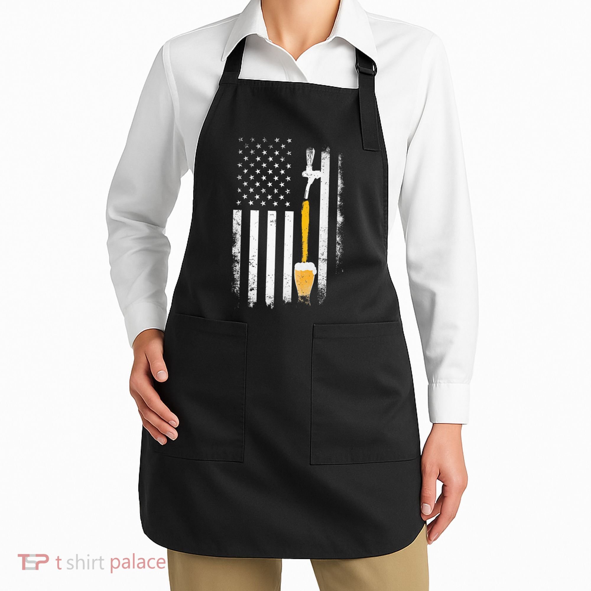 Craft Beer Brewing Usa Us American Flag Craft Apron