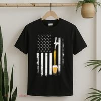 Craft Beer Brewing Usa Us American Flag Craft T-Shirt thumb 2