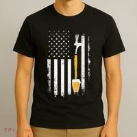 Craft Beer Brewing Usa Us American Flag Craft T-Shirt thumb 3