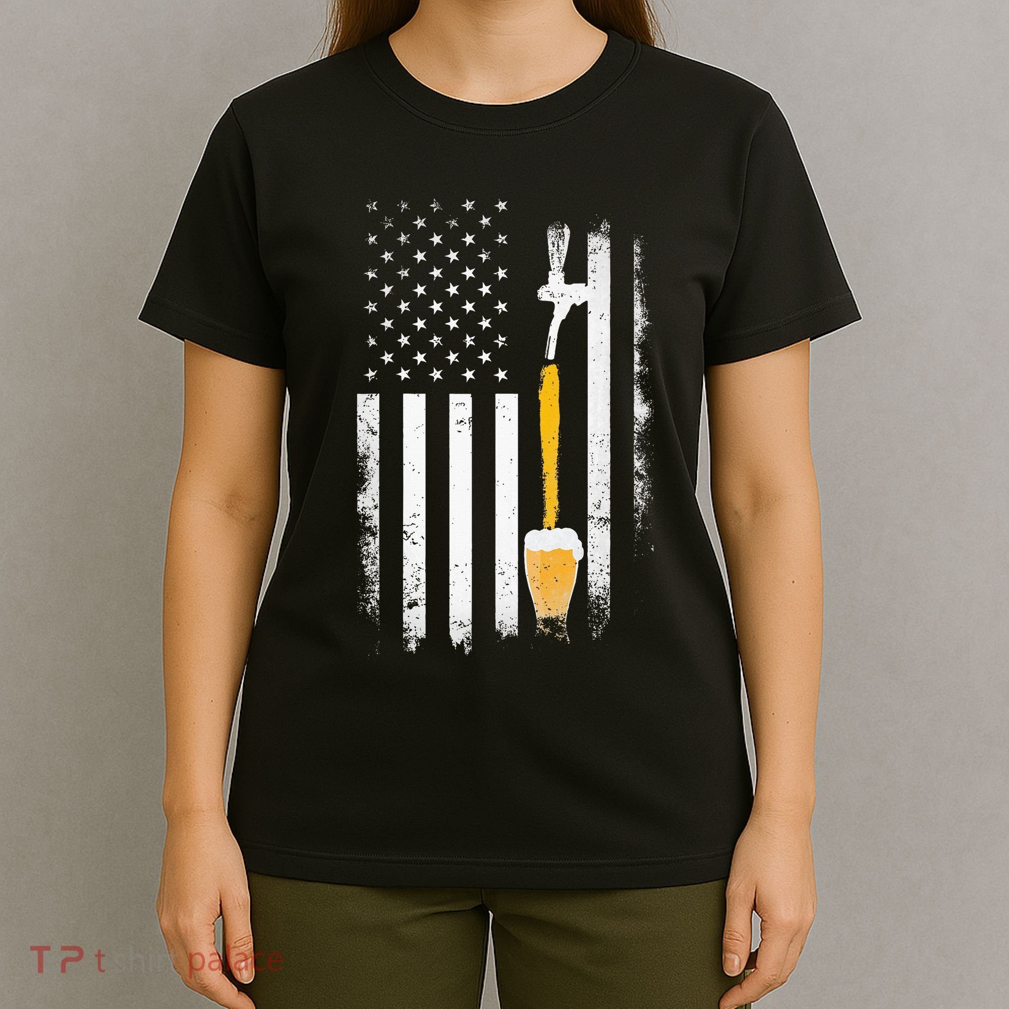 Craft Beer Brewing Usa Us American Flag Craft T-Shirt