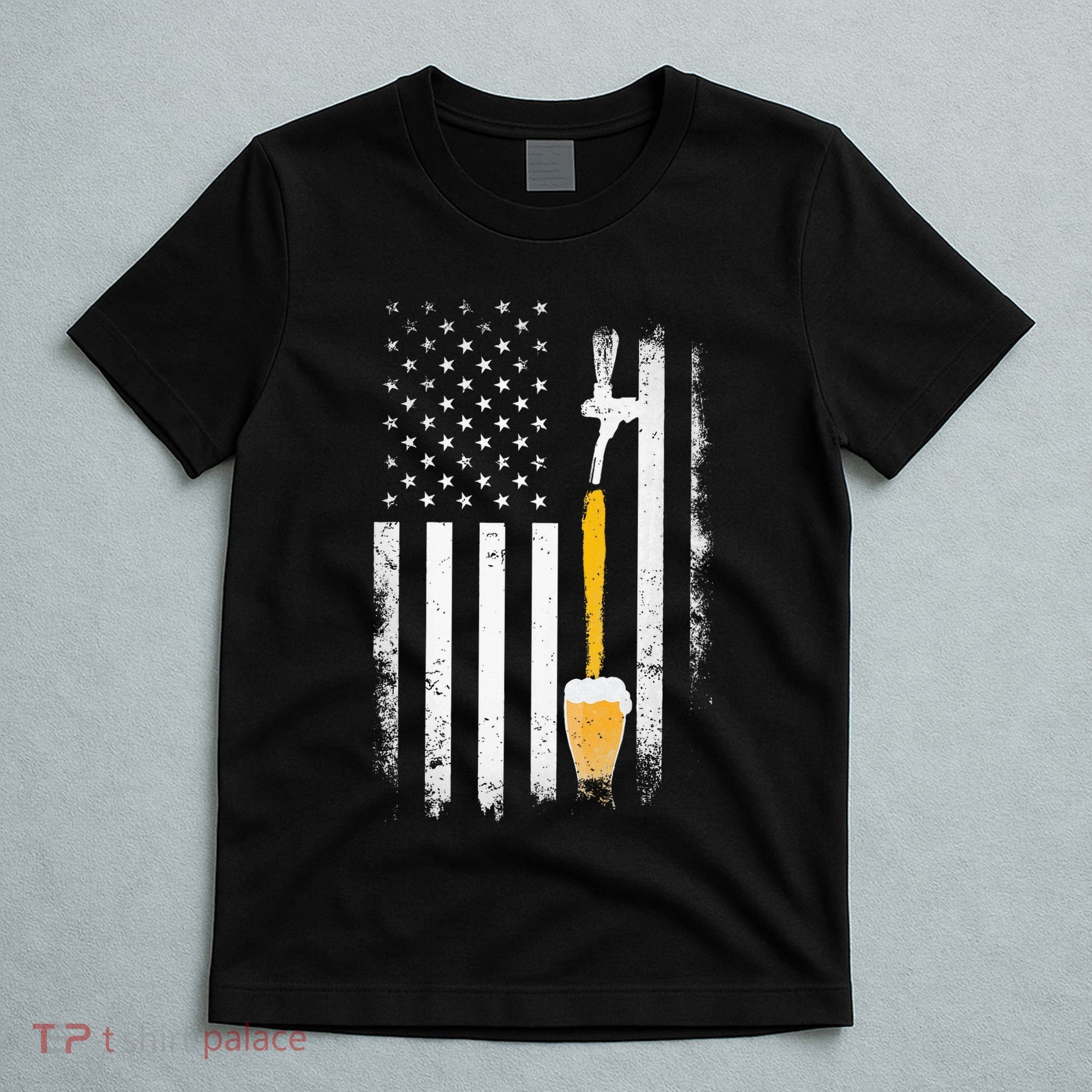 Craft Beer Brewing Usa Us American Flag Craft T-Shirt