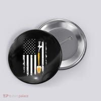 Craft Beer Brewing Usa Us American Flag Craft Button thumb 0