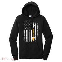 Craft Beer Brewing Usa Us American Flag Craft Women's Hoodie thumb 0