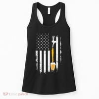 Craft Beer Brewing Usa Us American Flag Craft Women's Tank Top thumb 0