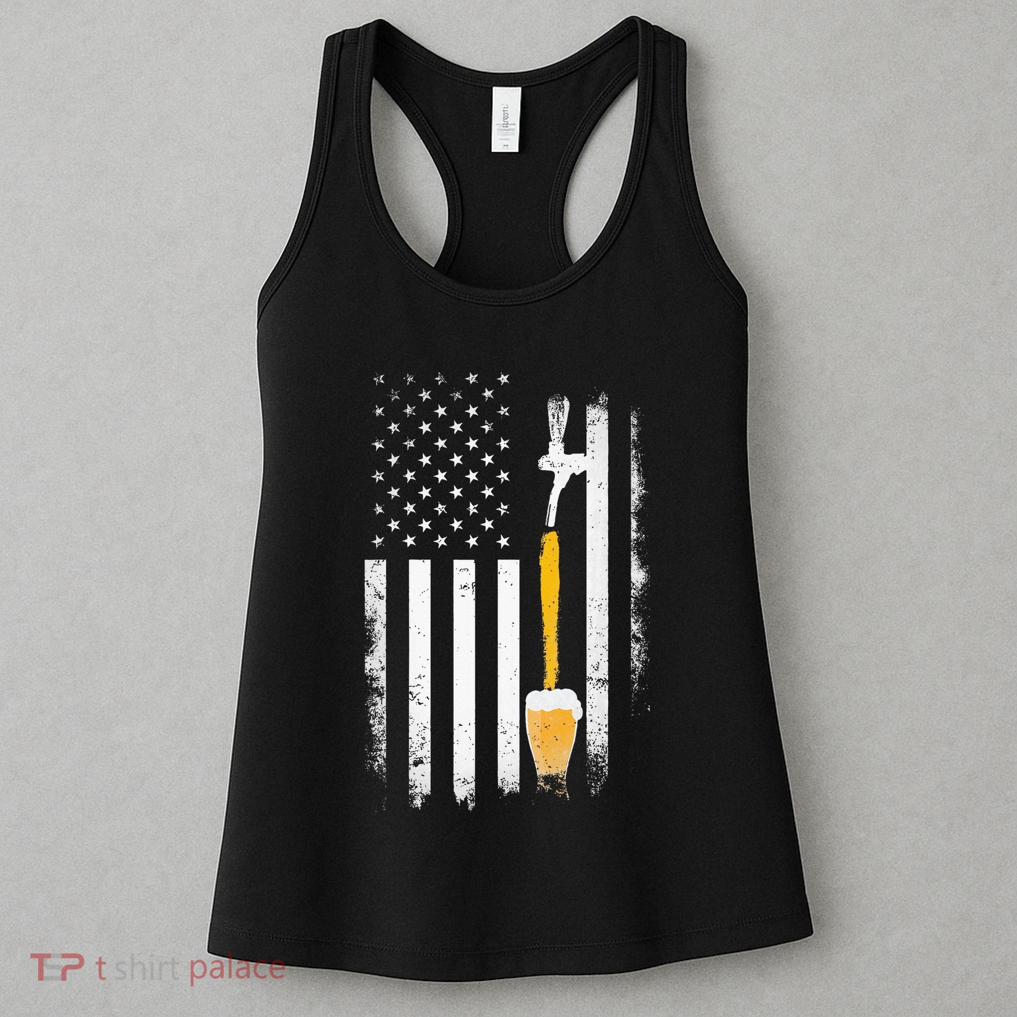 Craft Beer Brewing Usa Us American Flag Craft Women's Tank Top