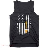Craft Beer Brewing Usa Us American Flag Craft Tank Top thumb 0