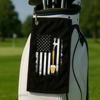 Craft Beer Brewing Usa Us American Flag Craft Golf Towel thumb 2