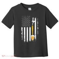 Craft Beer Brewing Usa Us American Flag Craft Toddler T-Shirt thumb 0
