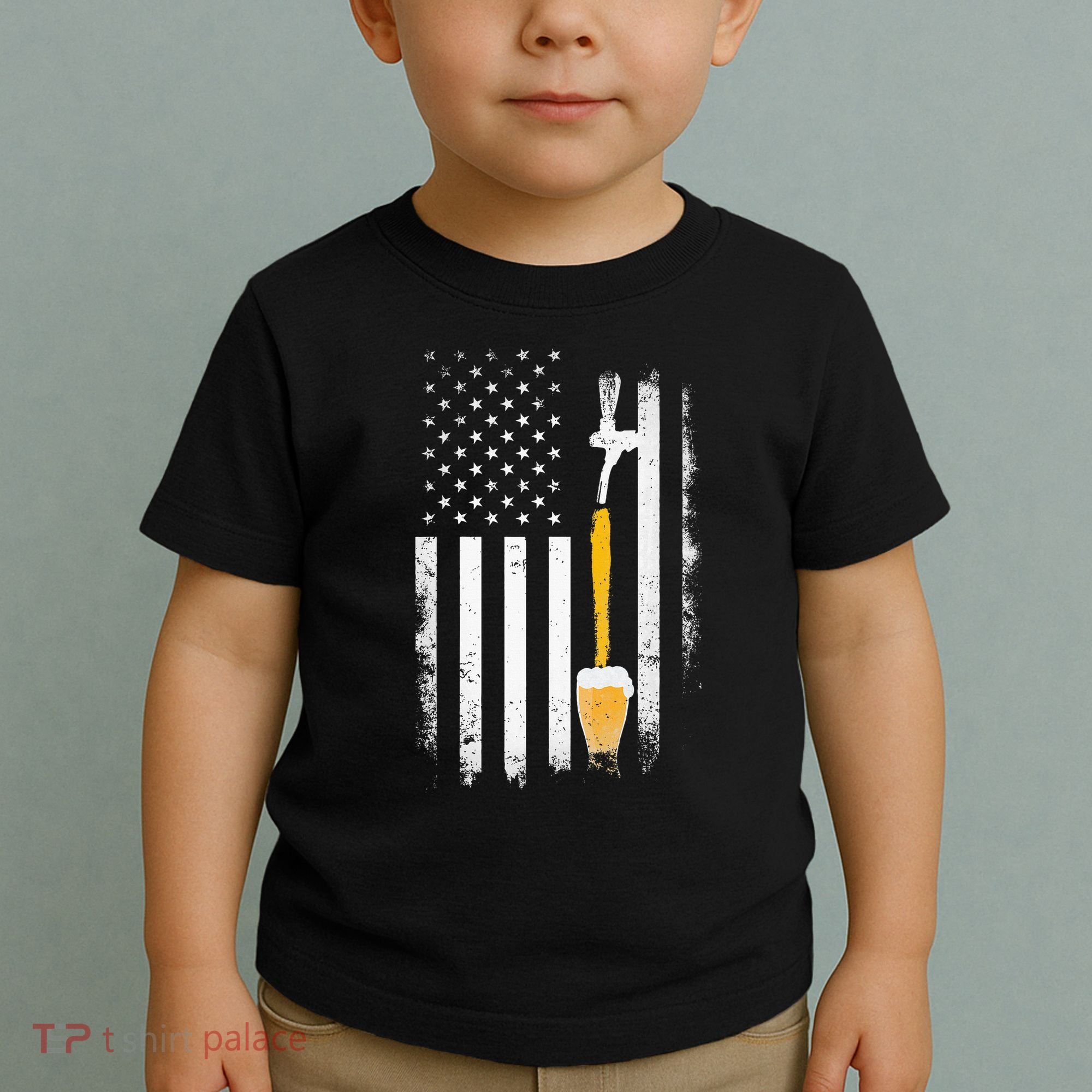 Craft Beer Brewing Usa Us American Flag Craft Toddler T-Shirt