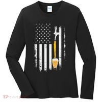 Craft Beer Brewing Usa Us American Flag Craft Women's Long Sleeve Shirt thumb 0