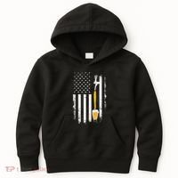 Craft Beer Brewing Usa Us American Flag Craft Kids Hoodie thumb 0