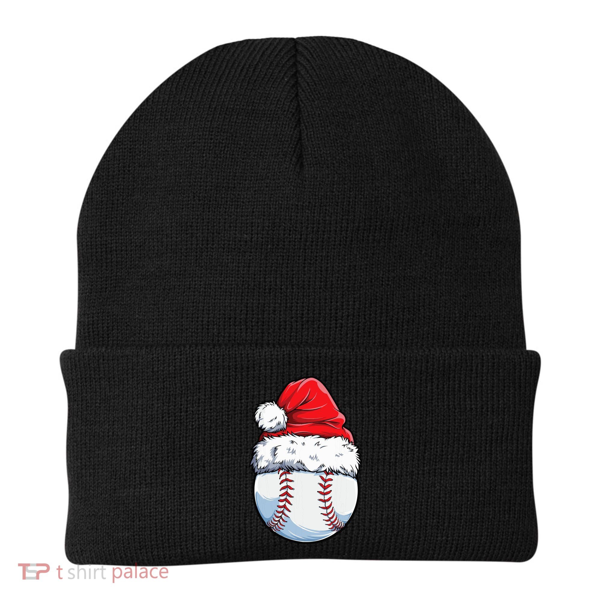 Christmas Baseball Ball Santa Hat Xmas Boys Beanie