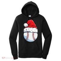 Christmas Baseball Ball Santa Hat Xmas Boys Women's Hoodie thumb 0