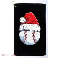 Christmas Baseball Ball Santa Hat Xmas Boys Golf Towel thumb 0
