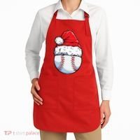 Christmas Baseball Ball Santa Hat Xmas Boys Apron thumb 2