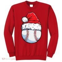 Christmas Baseball Ball Santa Hat Xmas Boys Sweatshirt thumb 0